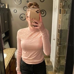 Light pink turtleneck